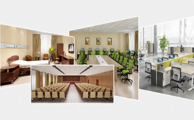 以米色外墙搭配断桥铝合金玻璃门窗