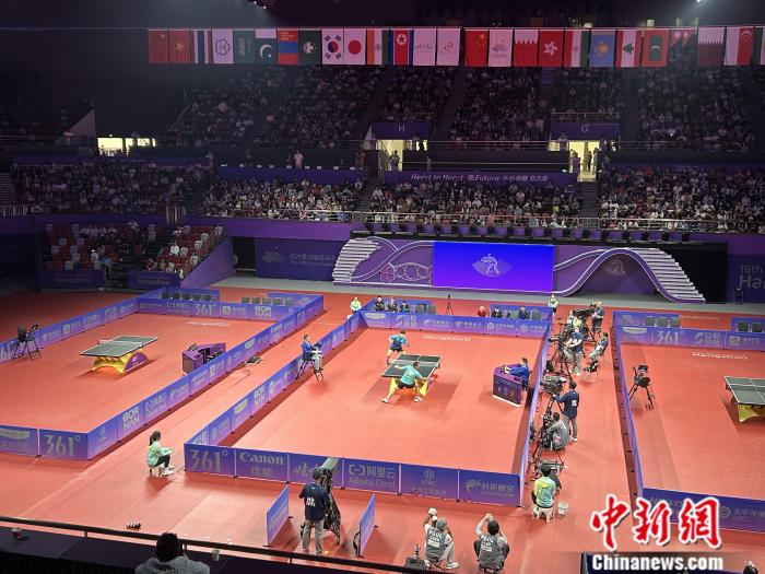 杭州亚运会乒乓球男团半决赛韩国队30力克伊朗晋